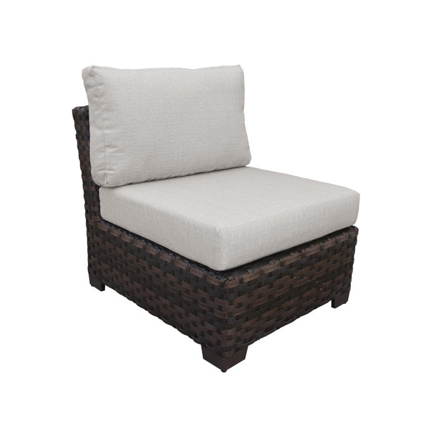 kathy ireland Homes & Gardens by TK Classics Kathy Ireland River Brook Patio Chair with Cushions